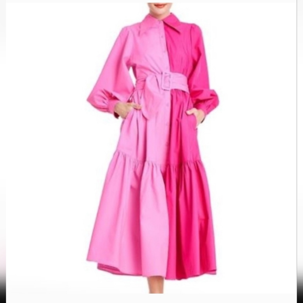 Christopher John Rogers Target Color Block Pink Dress NWT
